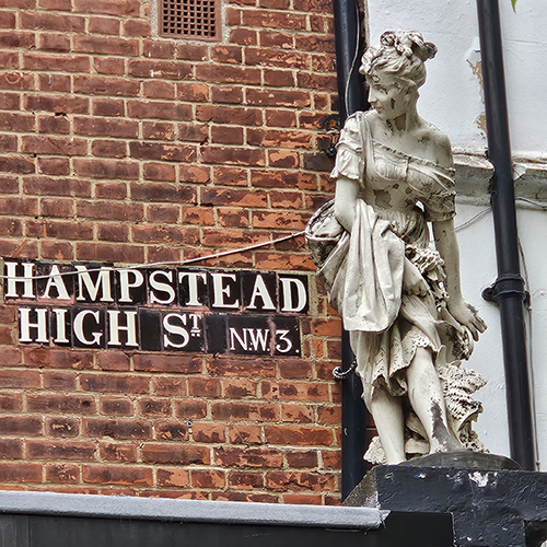 hampstead walks hampstead high street sign 500 x 500